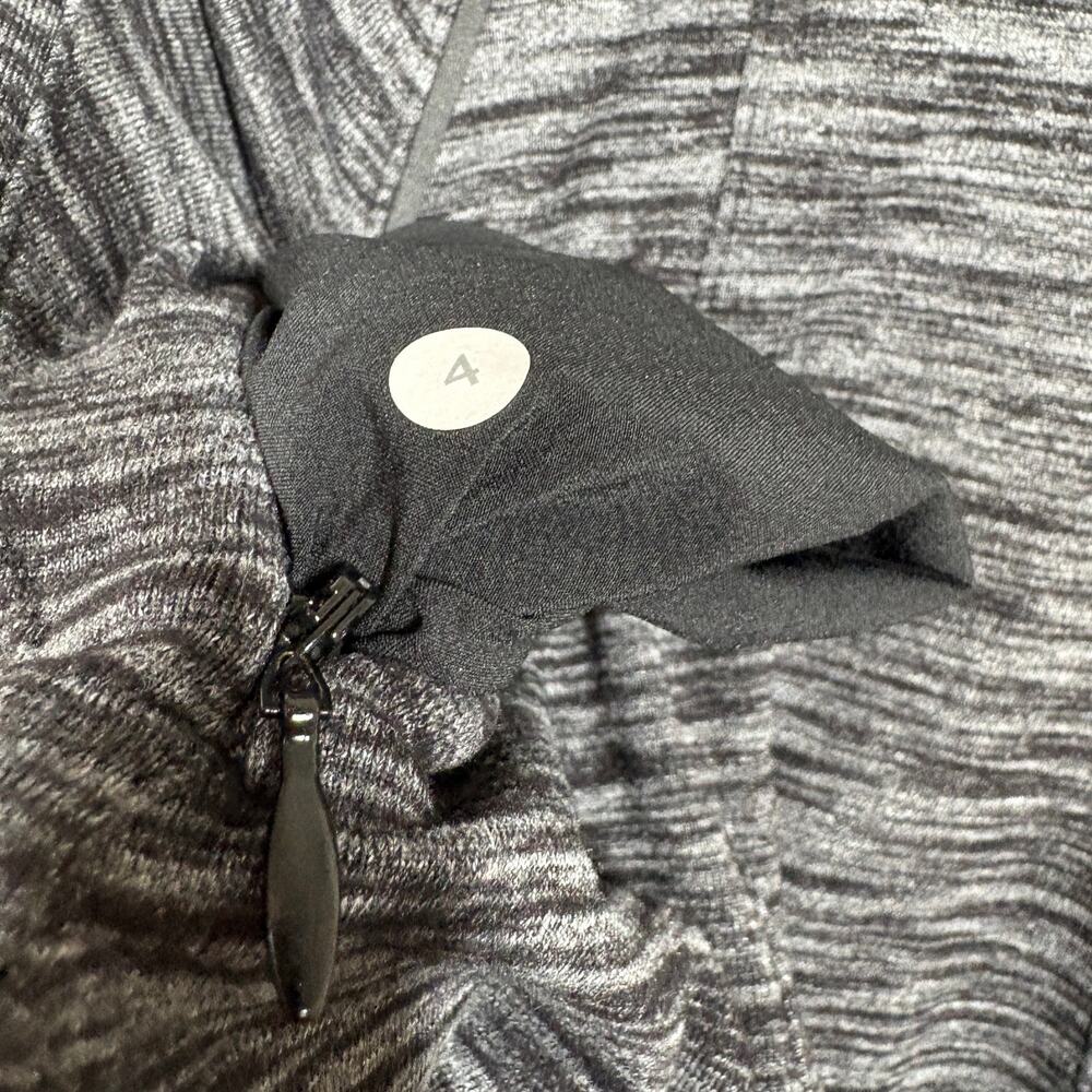 Lululemon 4 & Go Where-To Short Sleeve Dress Heathered Black Pullover Outdoor - Picture 8 of 8